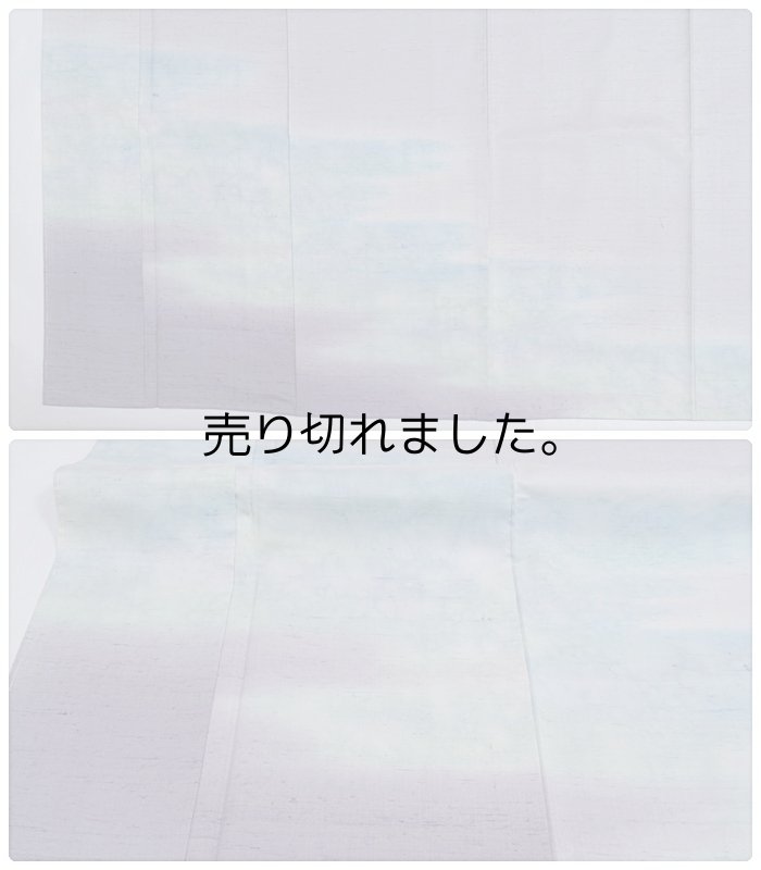 リサイクル訪問着袷 白山紬 絵羽着物 牛首 身丈157cm 裄62cm Sサイズ リサイクル着物 a1m0y3 「中古」中古着物 絹 洒落着 未使用品 付下げ着物 訳あり