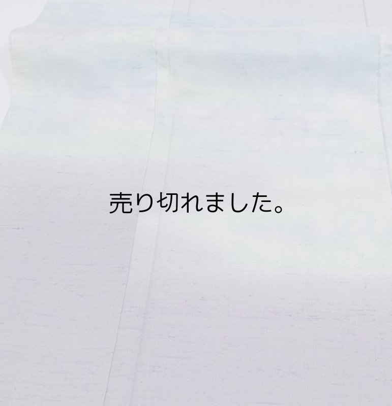 リサイクル訪問着袷 白山紬 絵羽着物 牛首 身丈157cm 裄62cm Sサイズ リサイクル着物 a1m0y3 「中古」中古着物 絹 洒落着 未使用品 付下げ着物 訳あり