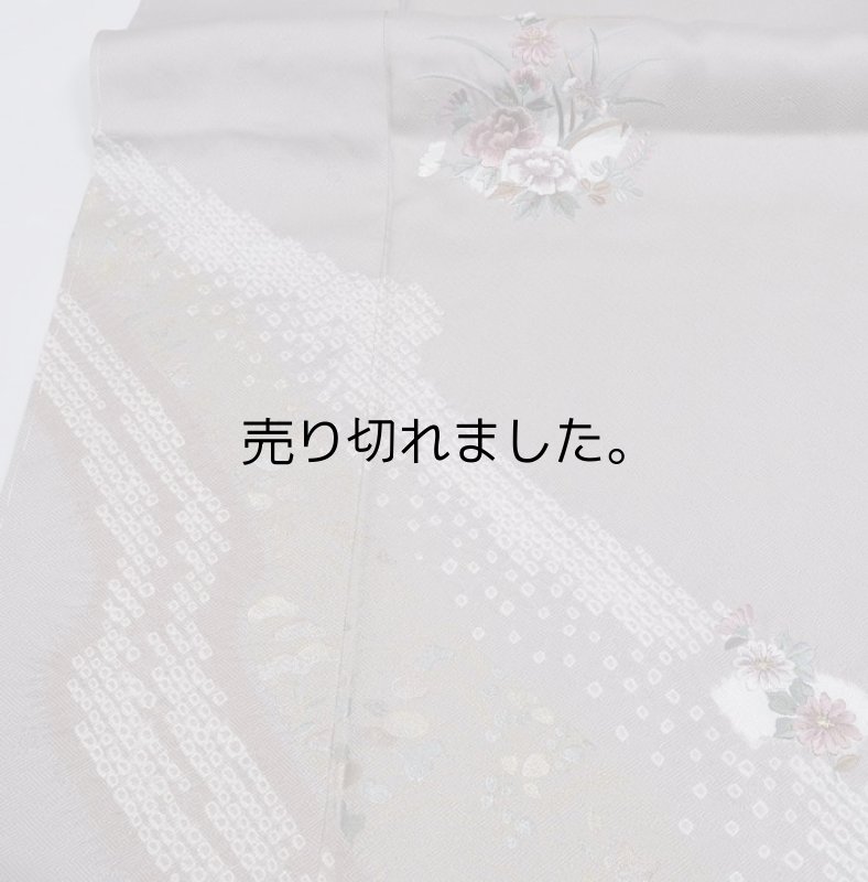 未使用品 訪問着 長襦袢セット 紫 身丈166cm 裄68cm L LL