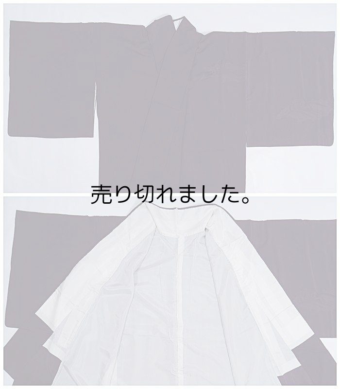 リサイクル 無地袷 友禅 紫 絵羽 着物 身丈155cm 裄64cm Mサイズ a1m9m0y3 色無地 家紋無し 舞台 稽古 着物 「中古」絹 訳あり 繰越大きい 無料 御所車