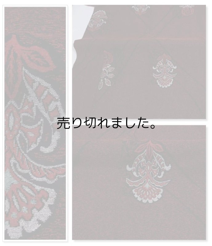 リサイクル小物 お召し 織物  洒落着物 身丈142cm 裄62cm S