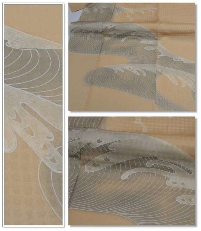 リサイクル訪問着袷 友禅染め 逸品 肌色 身丈147cm 裄62cm Sサイズ a1m5m6y3 結婚式 舞台衣装「中古」中古着物 正絹 訳あり 送料無料