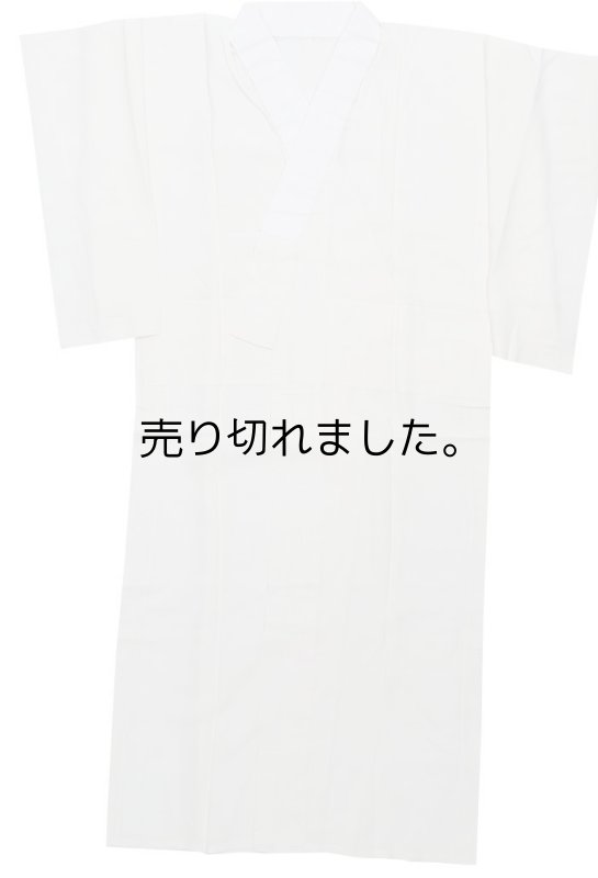 長襦袢 リサイクル 襦袢 丈125cm Mサイズ 裄61cm ／ 中古着物 下着 絽生地 夏物 a4m0m5y4 ／ 関西衿 仕立て上がり「中古」白 正絹