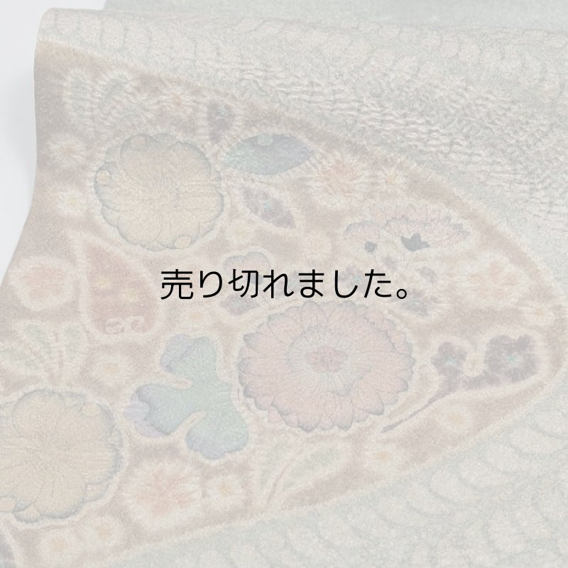 未使用品 辻ケ花名古屋帯 九寸名古屋帯 LL リサイクル名古屋帯