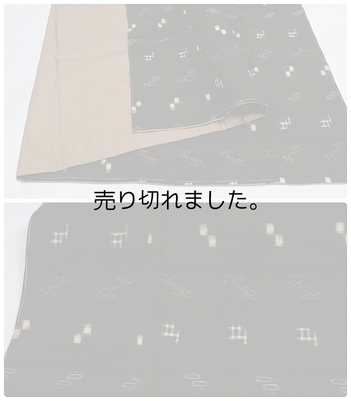 未着品 リサイクル小紋 紅型染め 単衣夏物 藍 身丈155cm裄62cm M