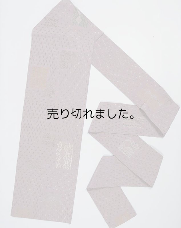 リサイクル名古屋帯 九寸名古屋帯 全通柄 アンティーク帯 美品