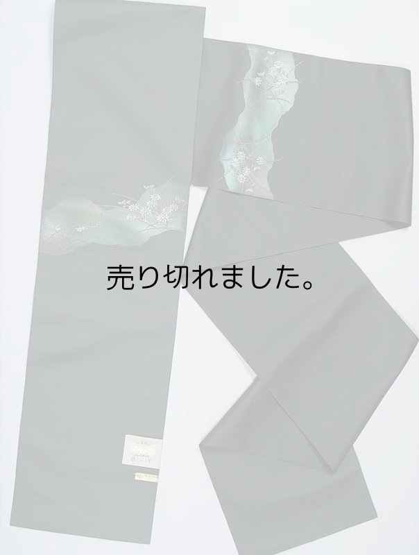 未着品 名古屋帯 八寸名古屋帯  仕立上り ML 唐花