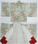 リサイクル紬 絣織り 真綿紬 つむぎ 洒落 身丈155cm 裄62cm S