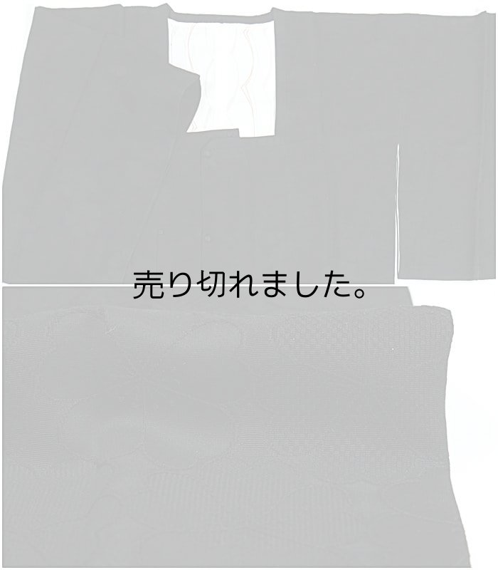 道行コート リサイクル コート 着物コート 黒地 ブラックコート