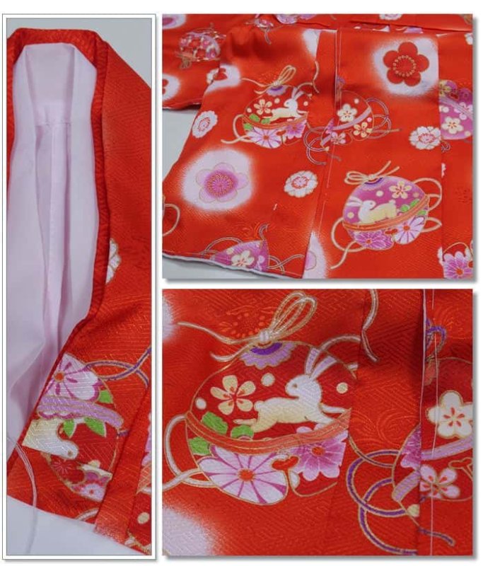 七五三 ３歳 フルセット アウトレット三歳祝着 着物 被布 草履