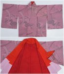 お召織物リサイクル紬袷 織物 絹 アンティーク着物 黒 丈145cm S