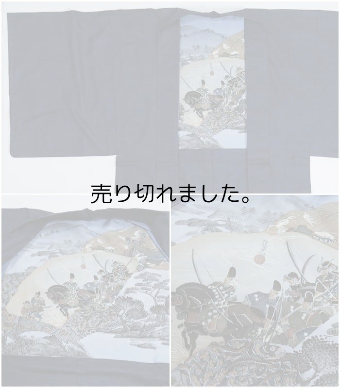 男物 アンサンブル着物 本場大島紬 経緯絣 疋田柄 正絹男性着物