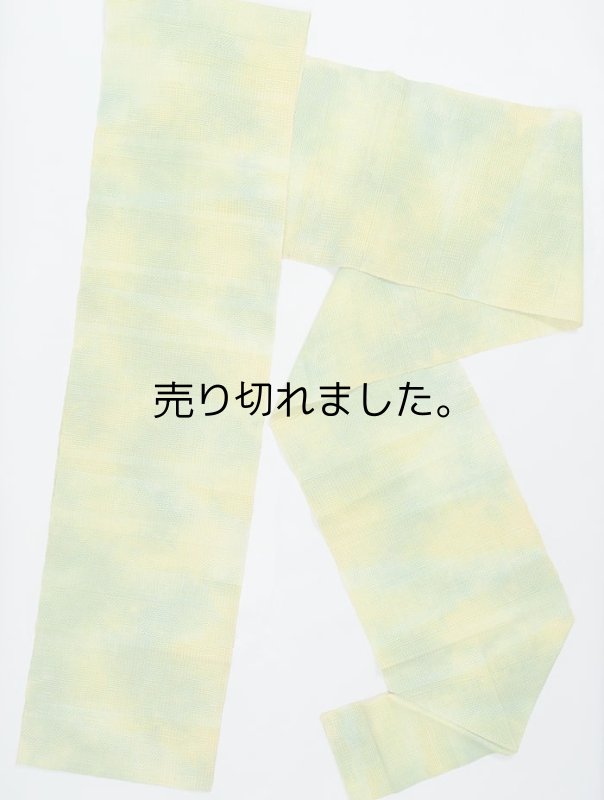夏物 リサイクル名古屋帯 八寸 織り麻綿 名古屋帯 織物 全通