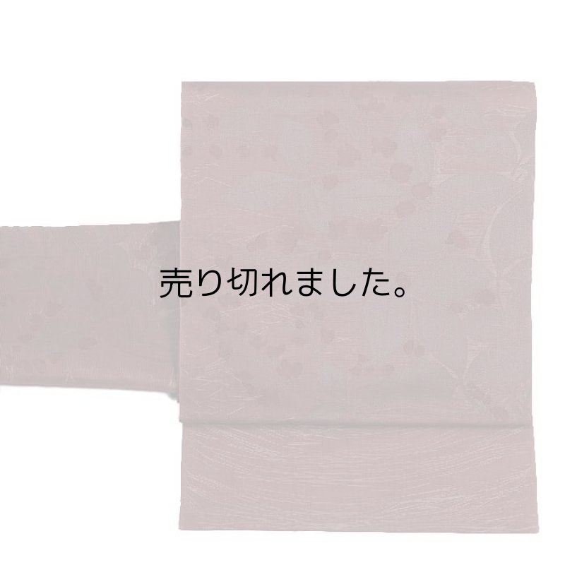 夏物 リサイクル袋帯 紗織り袋帯 織物 絹 赤茶 中古着物