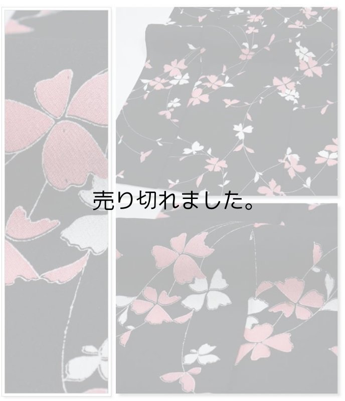 夏物 リサイクル小紋 染小紋 着物 単衣 化繊着物 化繊丈151cm M