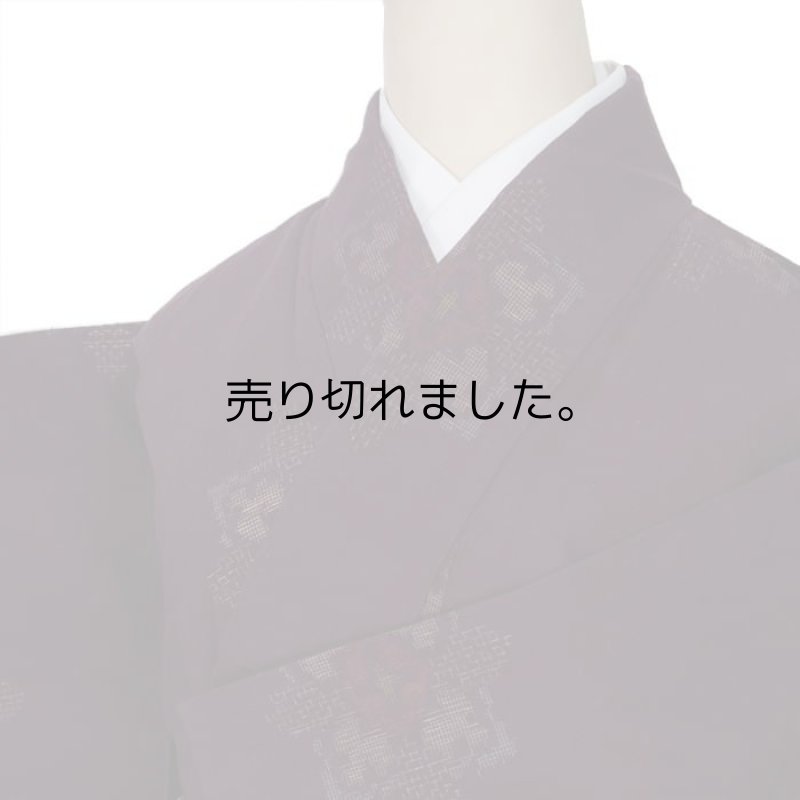 夏物 リサイクル紬 つむぎ着物 結城紬 単衣 絹 丈153cm 裄62cm S