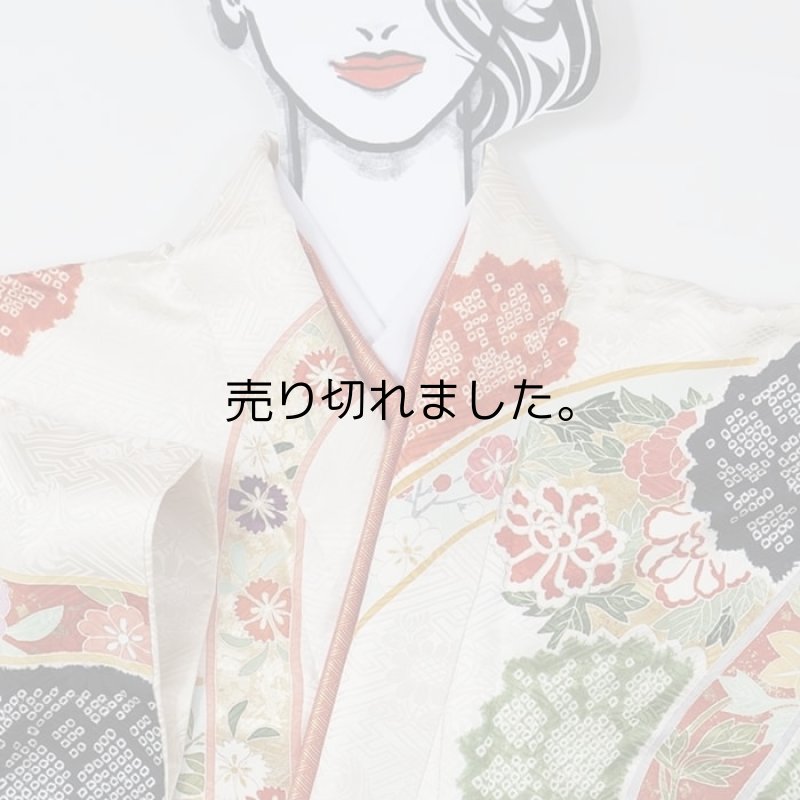 本振袖 逸品着物 美品です 糸目友禅 刺繍柄