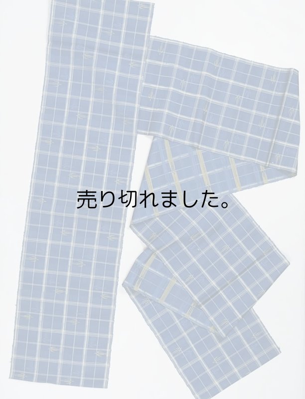 琉球柄 リサイクル 織物の名古屋帯 全通柄