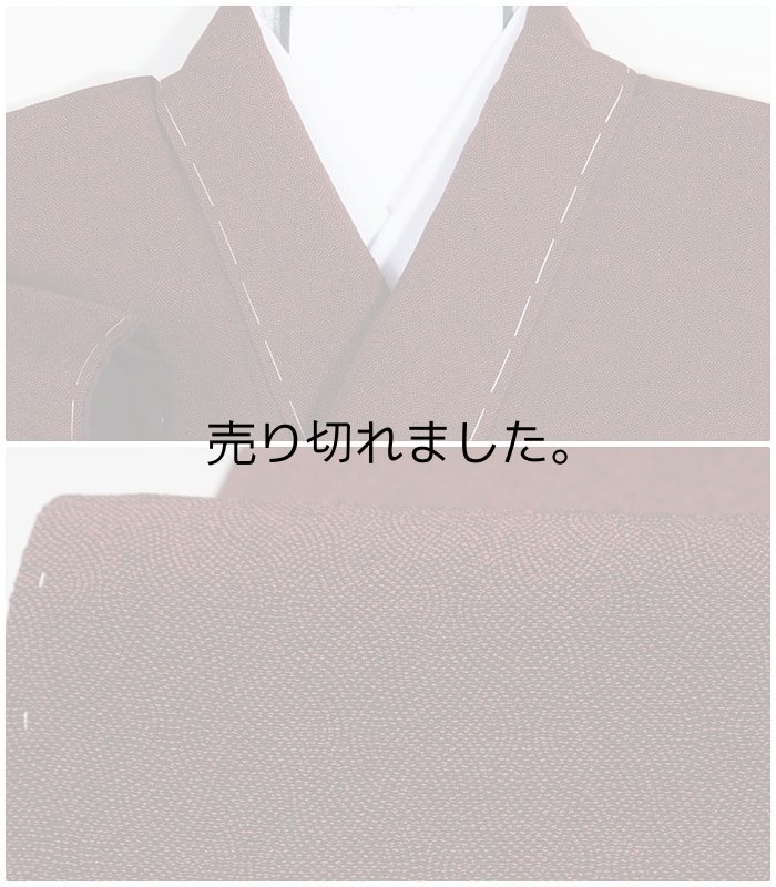 未着品 江戸小紋 色無地 サメ小紋 お召し織物 逸品です