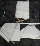 中古 羽織 カジュアル 防寒 きものコート 羽織紐セット