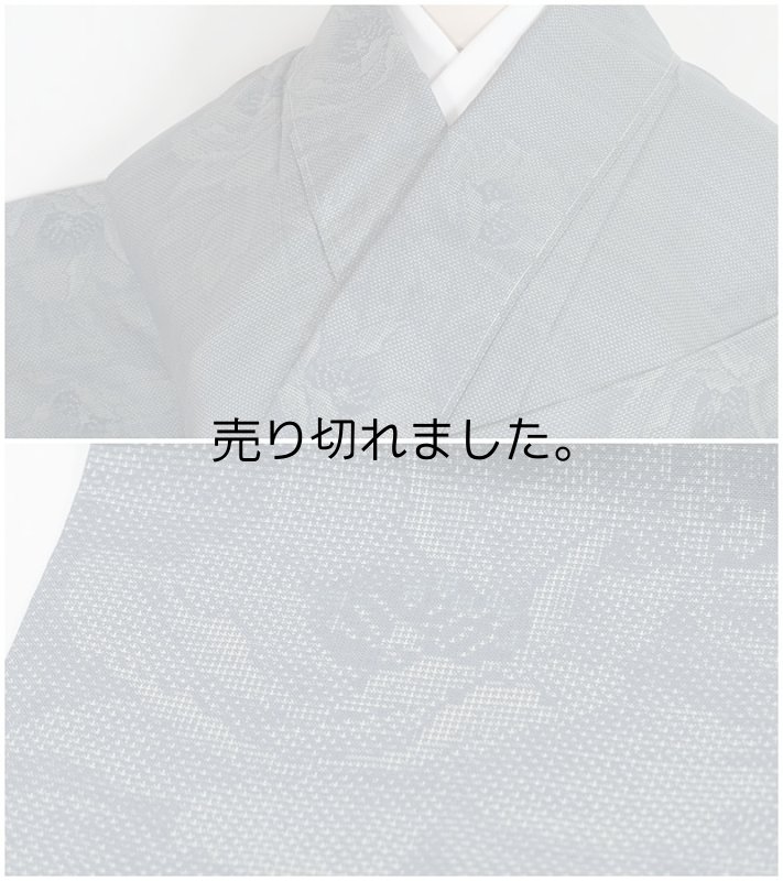 未着品 本場大島つむぎ 伝統工芸品 白たか紬 紬袷着物