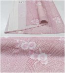 リサイクル着物 手縫い 夏用 着物 カジュアル着物 しじら織り ピンク