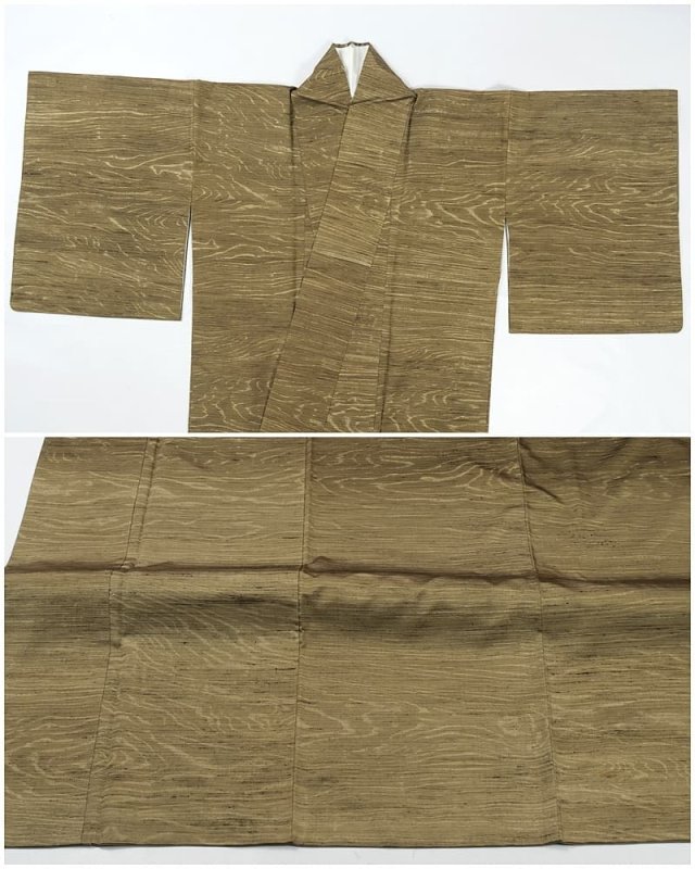 お召し着物 つむぎ袷 洒落小紋 リサイクル 着物 ビンテージ着物