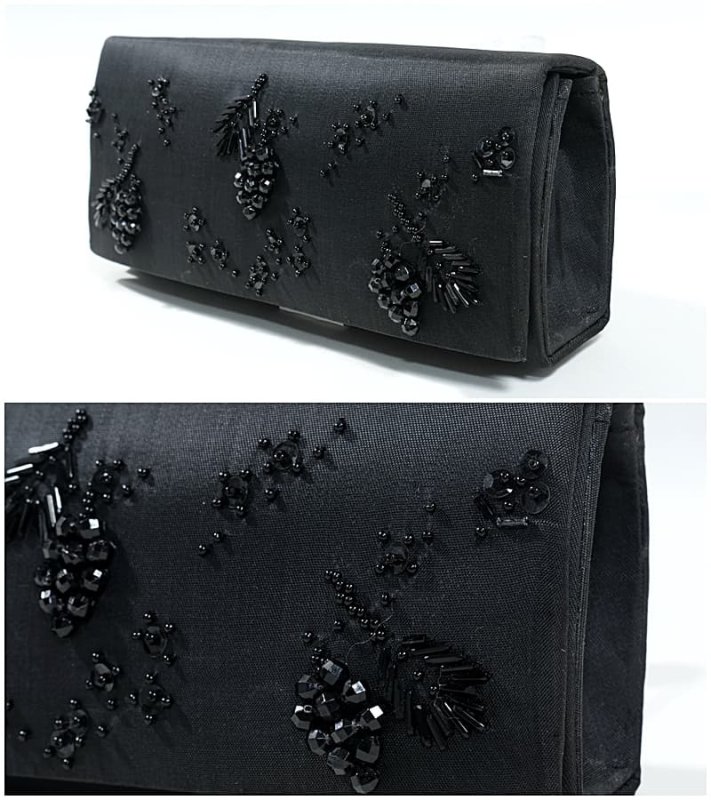 ブラックフォーマル洋装 高級和洋バックビーズバック