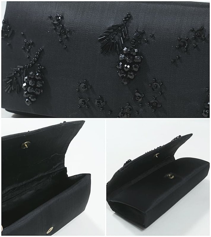 ブラックフォーマル洋装 高級和洋バックビーズバック