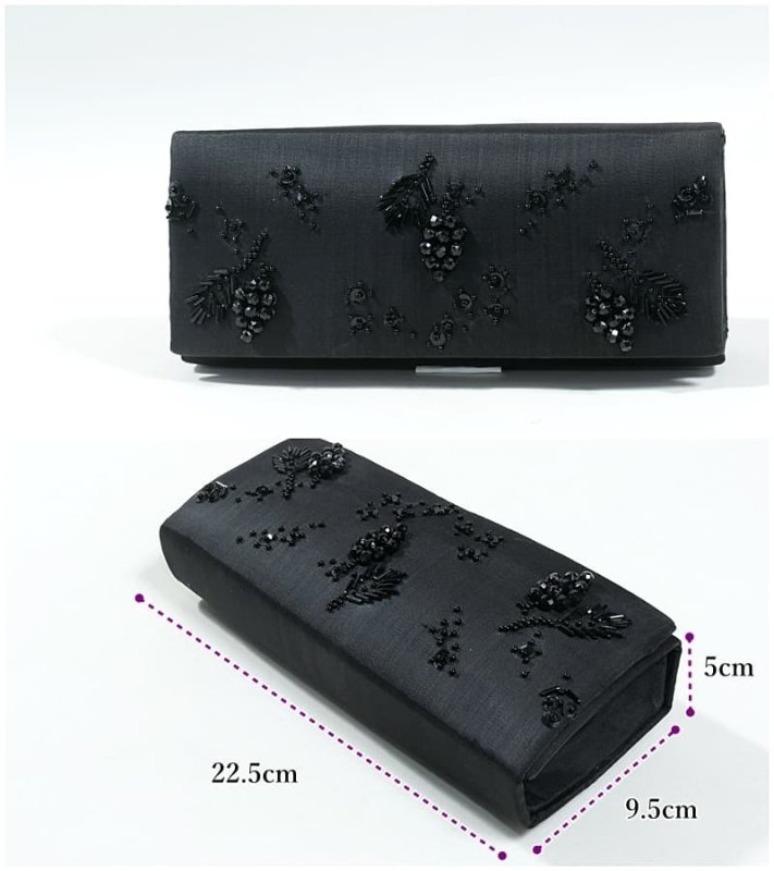 ブラックフォーマル洋装 高級和洋バックビーズバック