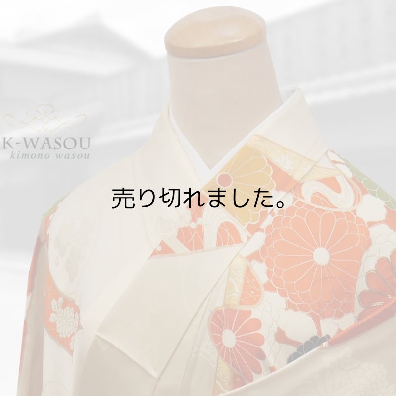 「リサイクル 振袖」本振袖 正絹 成人式着物 束ノ締め 身丈154cm Ｍサイズのリサイクル振袖 卒入園着物 a1m1m5m8y4「中古」身長154cm 中振袖着物