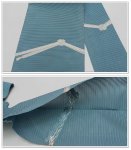 正絹 絽綴れ八寸名古屋帯 藍色 昭和アンティーク品 送料無料