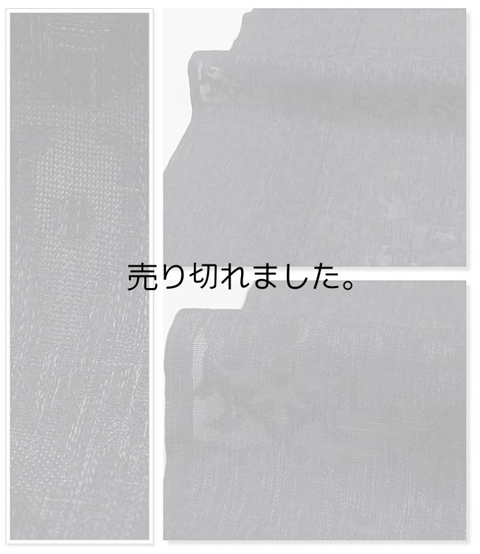 正絹 夏物きもの 紋紗 着物無地きものセミフォーマル 細目