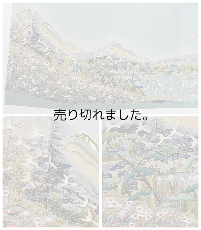 本加賀友禅 訪問着袷 逸品着物 未使用品 50cm Ｍサイズ