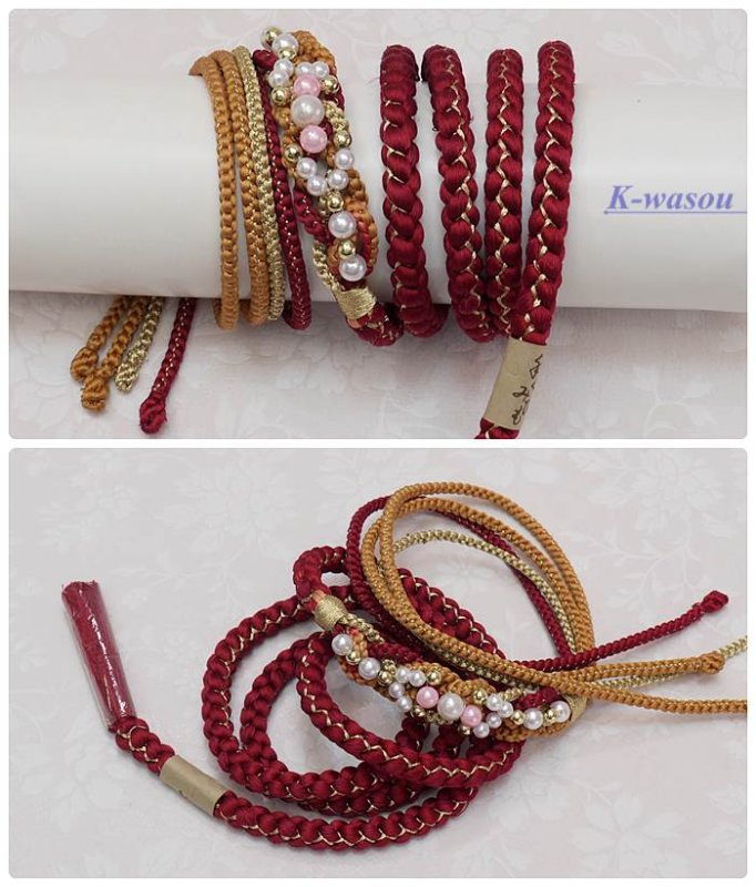 新品 高級 帯締め 帯揚げ セット 縮緬 正絹「帯締め帯揚げセット」a5 振袖用「振袖 成人式 小物」アウトレット　送料無料