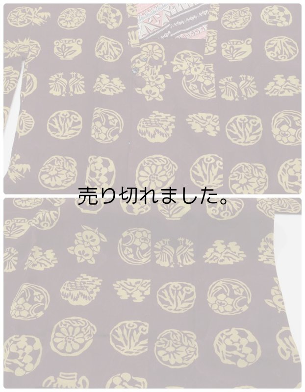 昭和アンティークリサイクル道行コート 丈85cm Mサイズ