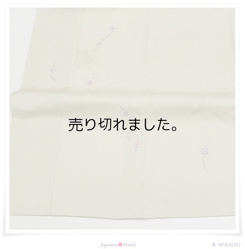 「付下袷 中古」リサイクル 訪問着 絹 袷仕立て 身丈164cm Mサイズのリサイクル着物 仕立て上がり 汕頭刺繍 a1m5y6「中古」身長164cm 裄長め