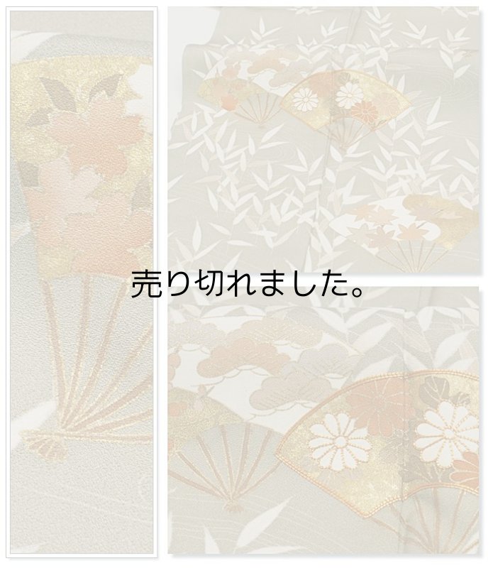 リサイクル訪問着 単衣 夏物着物フォーマル着物 Lサイズ