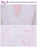夏物 東レ 絽 刺繍 半衿 花丸紋 ポリエステル 日本製