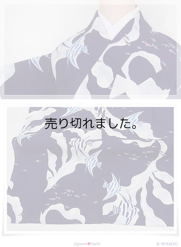 リサイクル 染め小紋袷 中古着物 身丈147cm Sサイズ 裄60cm レディース着物 a1m5y2「中古」縮緬生地 正絹 小さいきもの