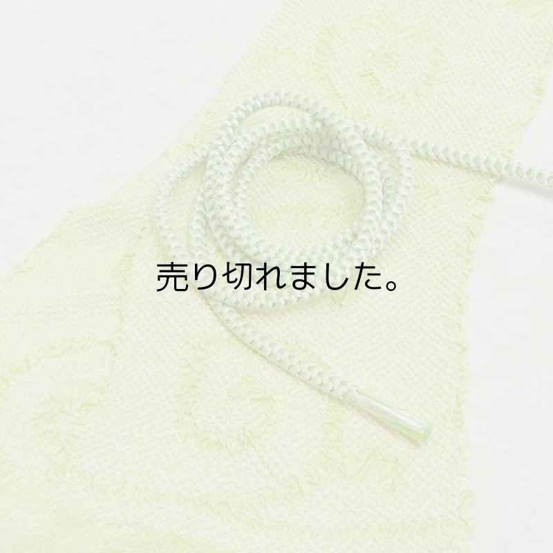正絹 帯揚げ帯締めセット 絞り帯揚げ 激安 緑色 送料無料