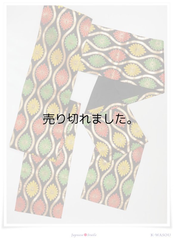 七歳祝着 リサイクル祝着の正絹袋帯 七歳着物用の帯です