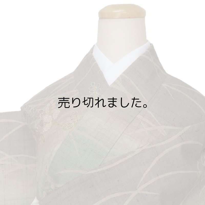 「訪問着袷 紬地」訪問着 逸品 正絹 袷仕立て 紬地 身丈166cm Lサイズ 裄66cmのリサイクル着物 仕立て上がり 山水 a1m6m5m3y5「中古」赤城紬