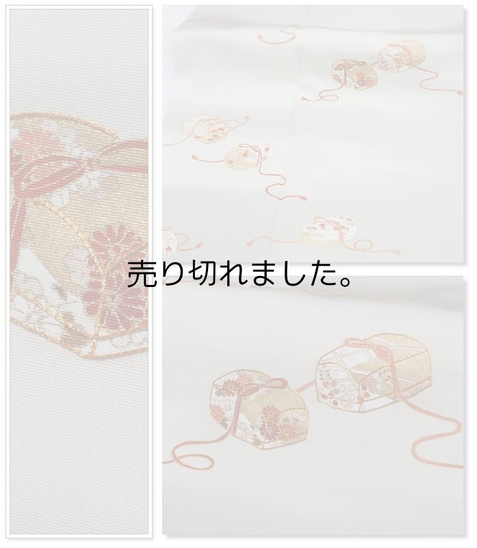 付下袷 リサイクル友禅訪問着 正絹 糸目友禅 身丈168cm Lサイズ 裄66cmの中古着物 硯箱 刺繍柄 a1m8m5m1y5「中古」激安 卒業式 卒入園 利休鼠色