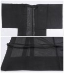 男物 夏物 絽生地 羽織 夏羽織 黒系 夏羽織 丈106cm Mサイズ