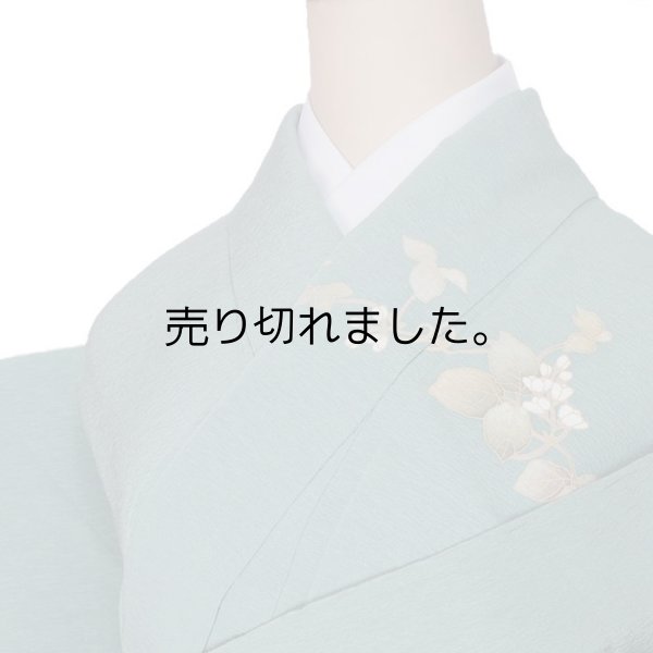 中古】 紬付下げ 染め紬 藍染風 小糸敏 リサイクル レディース