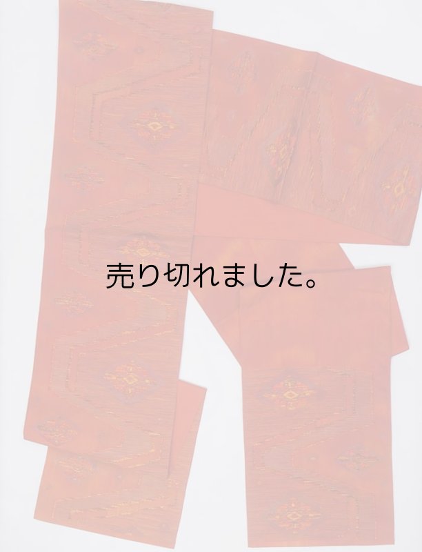 本袋の袋帯 逸品袋帯 正絹 六通柄 洒落着物 二重太鼓 美品