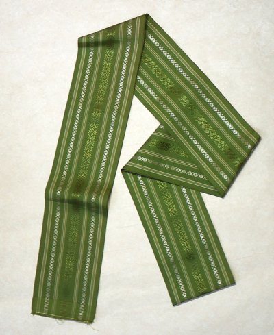 画像1: 正絹　リサイクル博多半巾帯　小袋