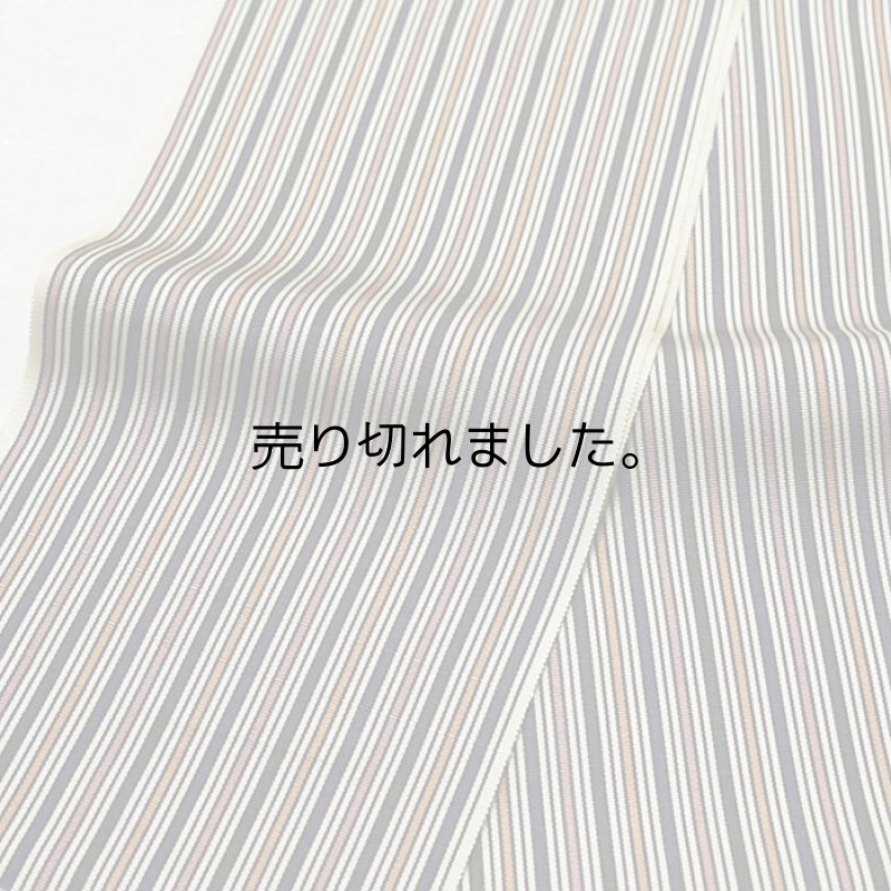 画像3: 正絹　リサイクル博多半巾帯　単衣 (3)