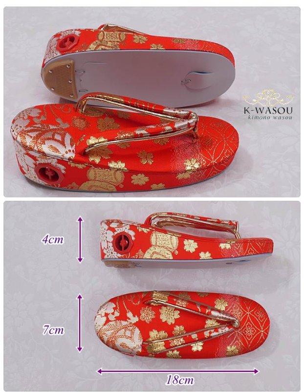 画像3: 新品 七五三 3才 草履単品商品です アウトレット３歳女子祝着 三歳 草履 単品 七五三草履 未使用 a5 アウトレット 金襴 草履 逸品 (3)